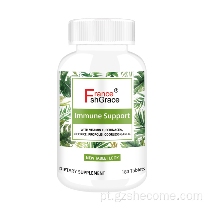 Comprimidos de lisina Suporte imunológico com suplemento de vitamina C